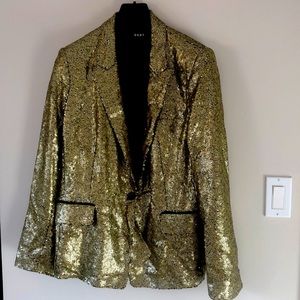 Gold sequin blazer, DKNY NWT